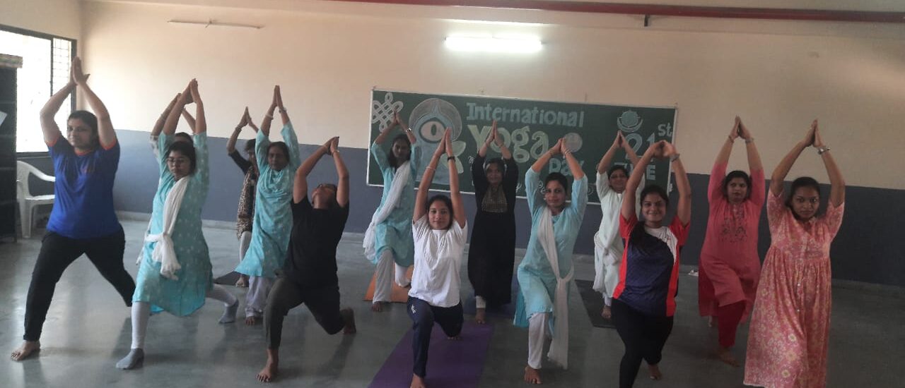 Yoga Day in Taywade School