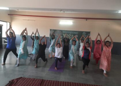 Yoga Day in Taywade School